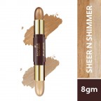 Biotique Natural Makeup Diva Glam Highlighter Duo Stick (Sheer-N-Shimmer), 8 gm